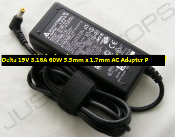 *Brand NEW* Genuine Delta 19V 3.16A 60W 5.5mm x 1.7mm AC Adapter Power Supply Charger Unit